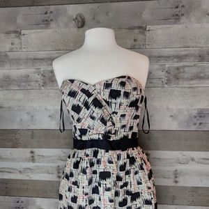 Anthropologie Burlapp Strapless Dress
